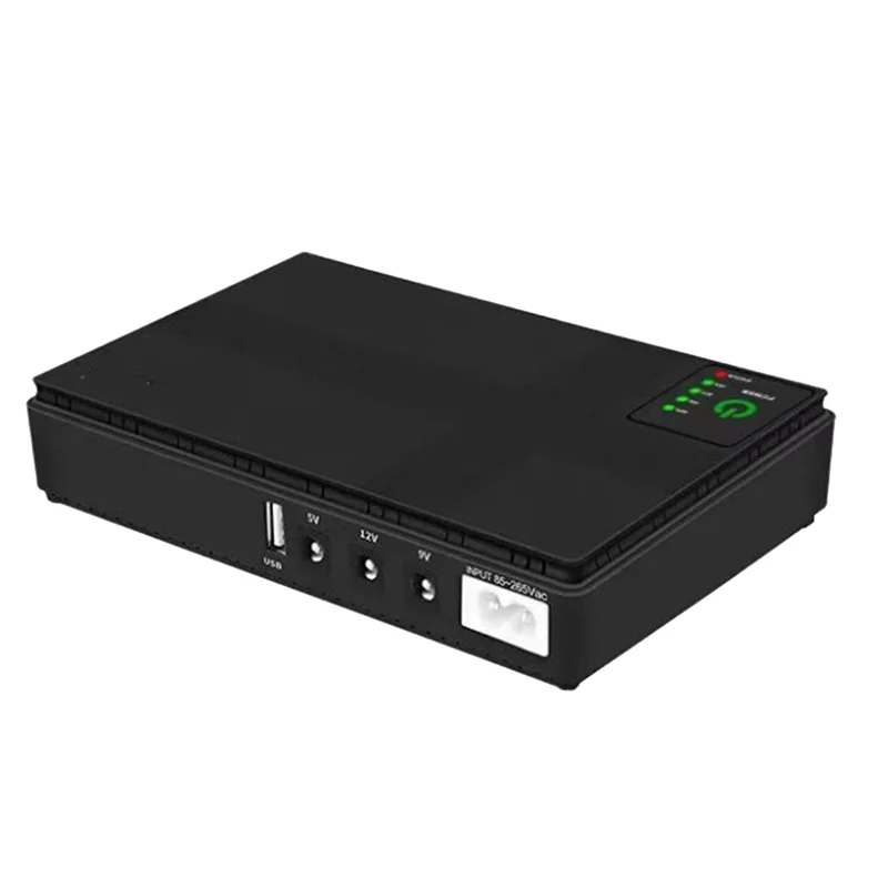 

HFES 1 Set 5V 9V 12V Uninterruptible Power Supply Mini UPS USB 10400Mah Battery Backup For Wifi Router CCTV (US Plug)