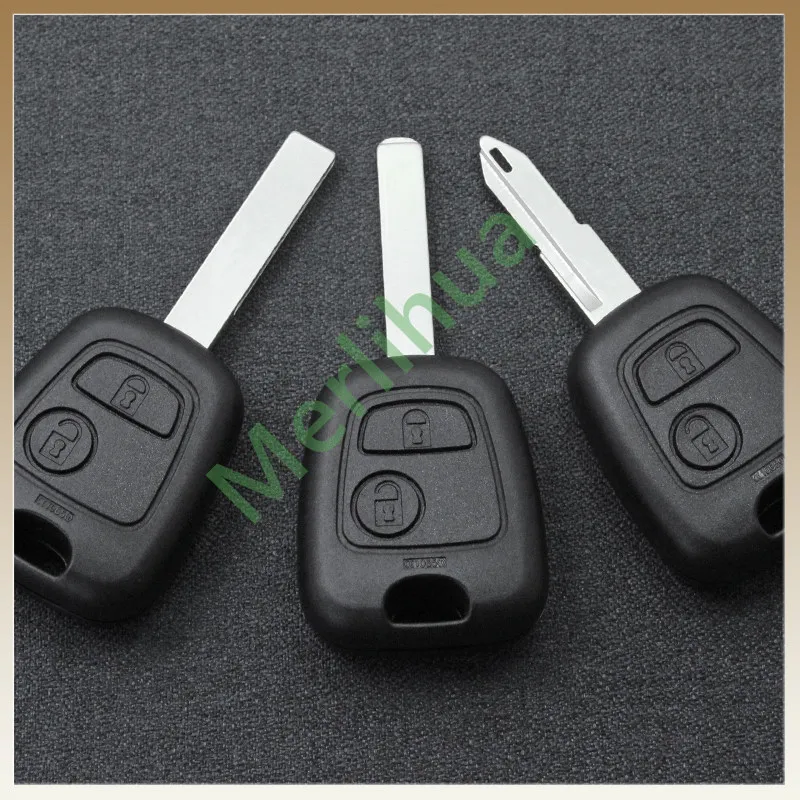 FOR Peugeot 206 307 Straight Remote Key Fob Shell Dongfeng Peugeot Car Spare Replacement Key Housing Cover