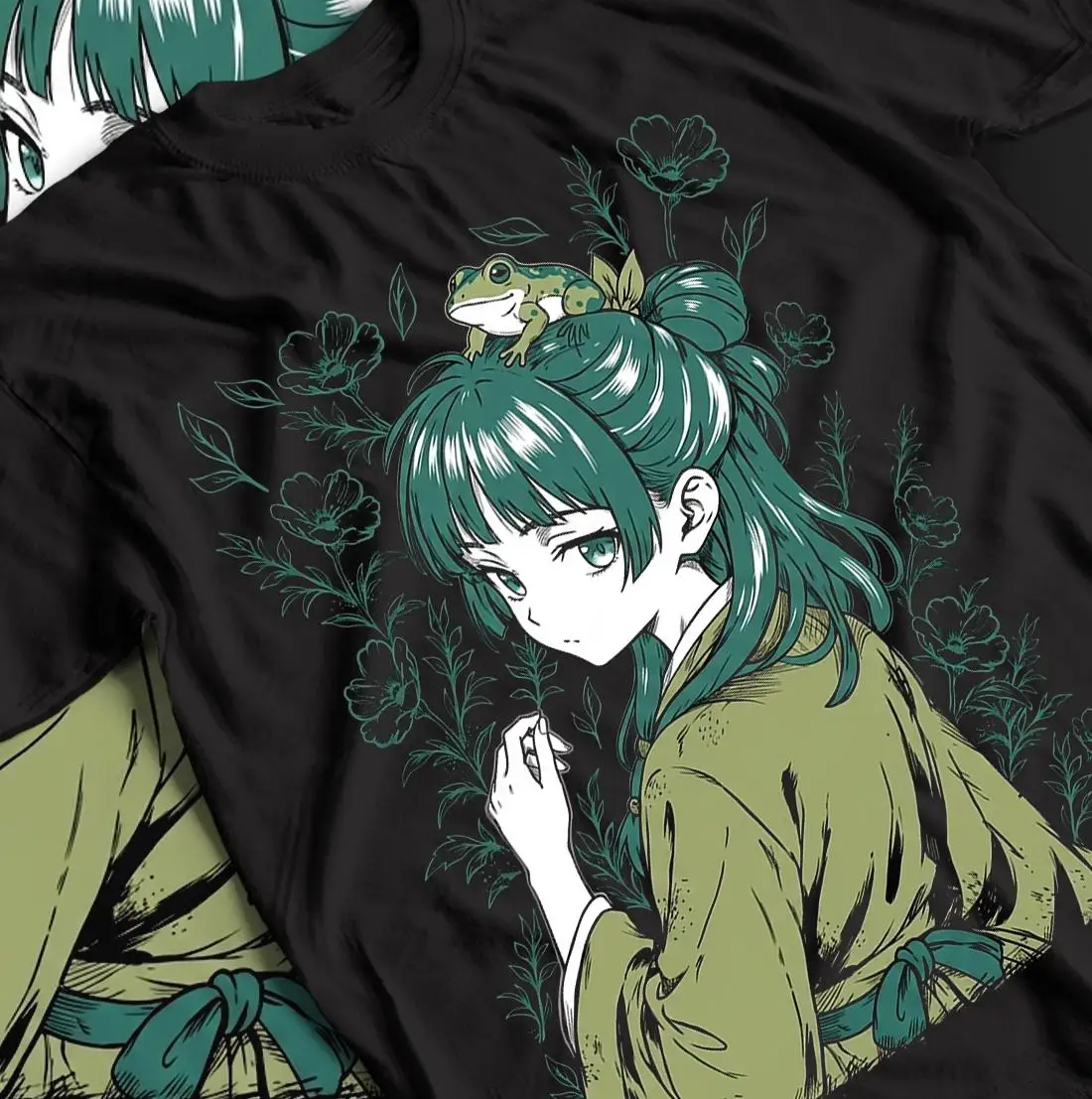 Anime The Apothecary Diaries Maomao Jinshi T-shirt Kusuriya No Hitorigoto Unisex Cotton Short Sleeve Graphic Tee Fan Apparel