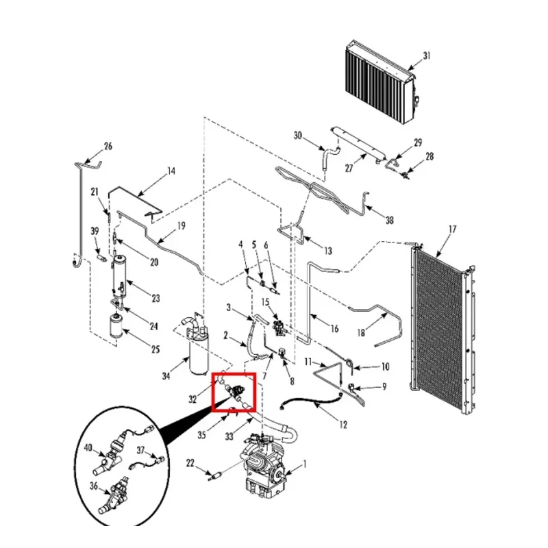 

40-1472 401472 (Equals To 40-1614 401614) Valve KIT ETV REPAIR SQUARE For Thermo King Sub-Engine And Trailer Units Flash Sale
