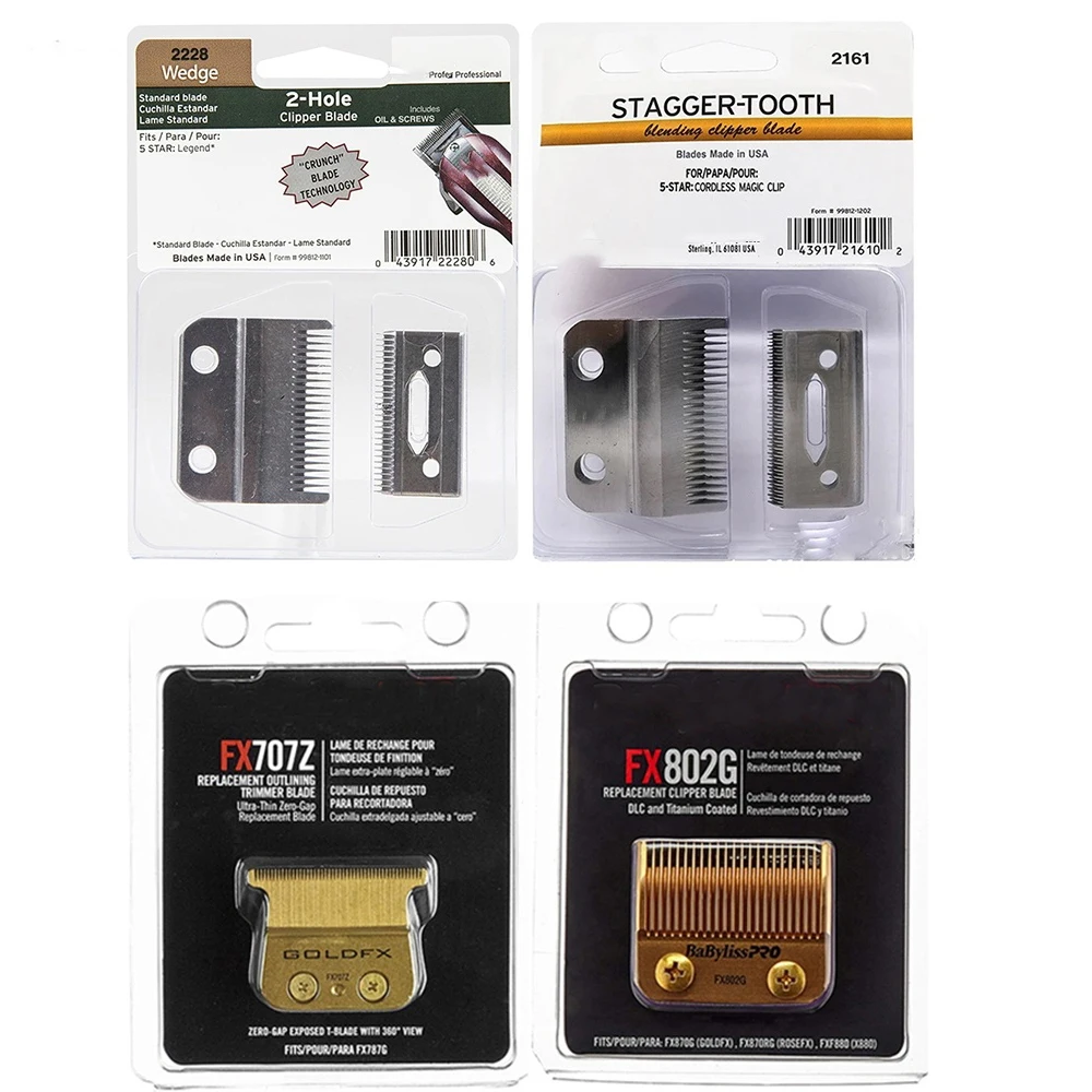 Lâminas de Substituição Profissionais Barberlogy FX707 FX802 FX8010 para Máquina de Cortar Cabelo e Aparador BaBylissPRO FX787 FX726 FX787Z