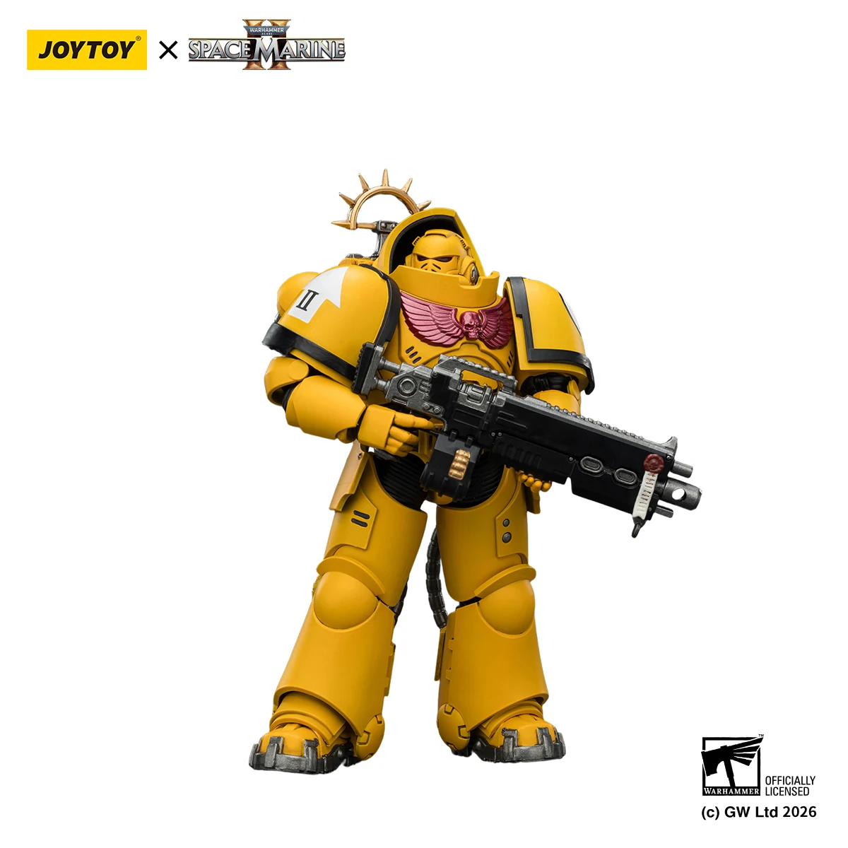 JOYTOY 1/18 Action Figure Space Marines 2 Warhammer 40K Heavy Intercessor met Heavy Bolt Rifle en Bolt Pistol Game Edition