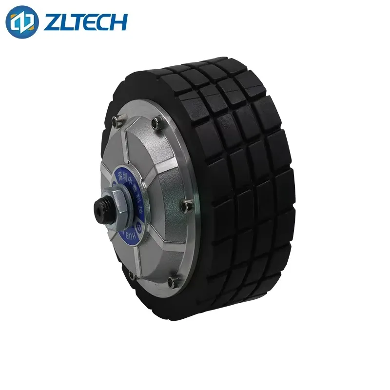 Built-in-encoder 4.5inch 150kg Load 24V 250W 6N.m 300RPM Electric Scooter DC Servo Hub Wheel Motor for Moving Robot