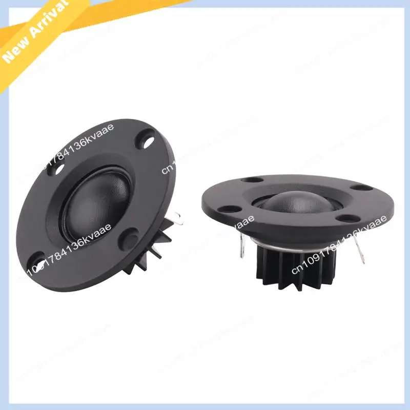 M01K Tweeter Speaker 6 Ohm 30W Hifi Soft Dome Silk Film Treble Loudspeaker  Toothed Heat Sink 2Pcs