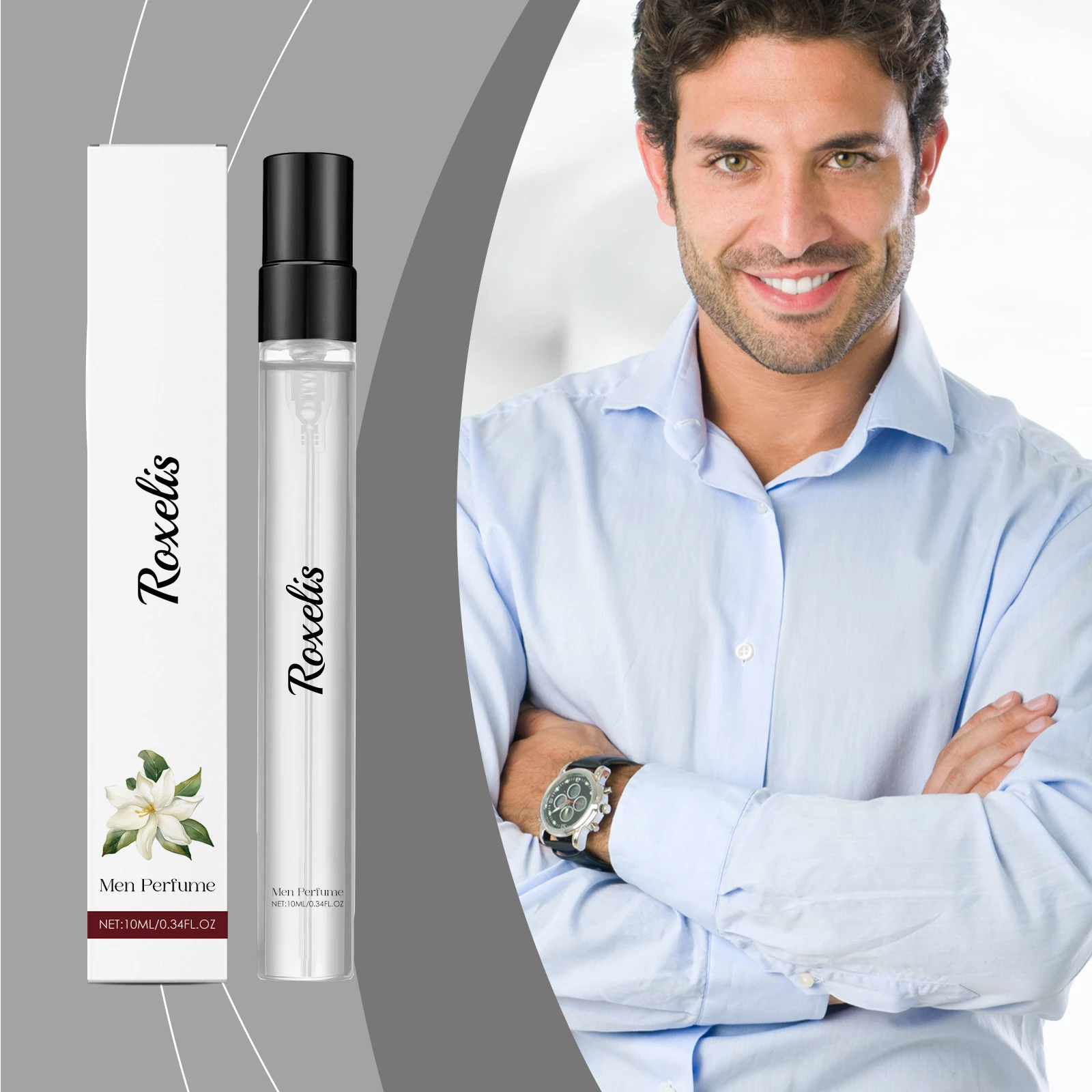 10ml Mini Spray Perfume for Men Long Lasting Fragrance Portable Travel Cologne Pocket Size Atomizer Perfume view 2