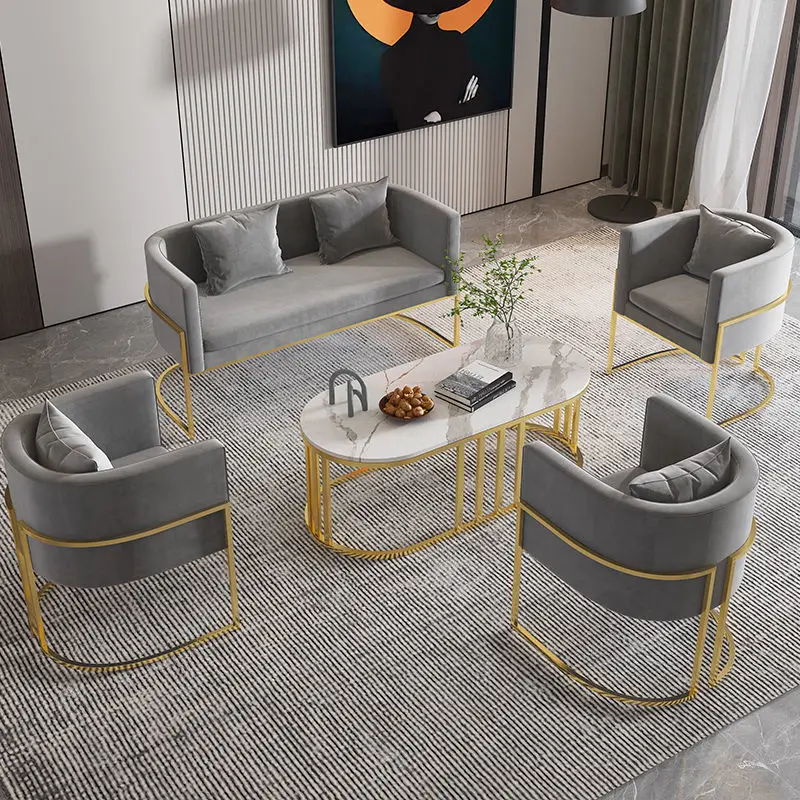 

Custom. [1088 People Favorited] Nordic Iron Art Sofa Chair Beauty Nail Chair Reception Negotiation Sofa Studio Rest Area Restore