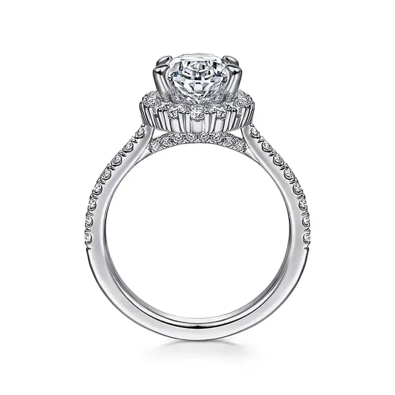 Luxuriöser IGI-Zertifizierter 3CT Ovaler Labor-Diamant Verlobungsring DEF VS-VVS 950 Platin Braut Hochzeit Feiner Schmuck Romantisches Geschenk – Detail 7