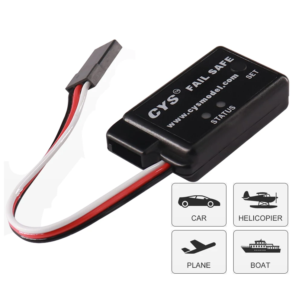 CYS H1100 DC 4.8-6.0V Fail Safe Fault Alarm Indicator Prevent Runaway Vehicles From Signal Loss&Low Battery For Car Boat Model