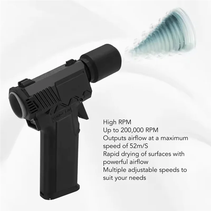 B84B-Electric Air Duster Electric Collector Blowers Multifunctional Support Charge 200000RPM Stepless Speed Efficient