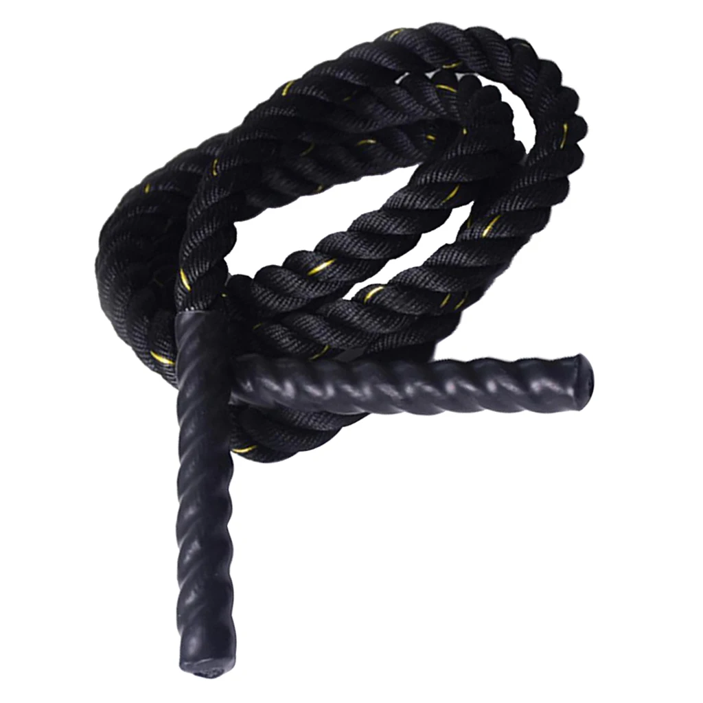 9/9.8\' Heavy Jump Rope Weighted Skipping Battle Rope Home Power Strength Trainer