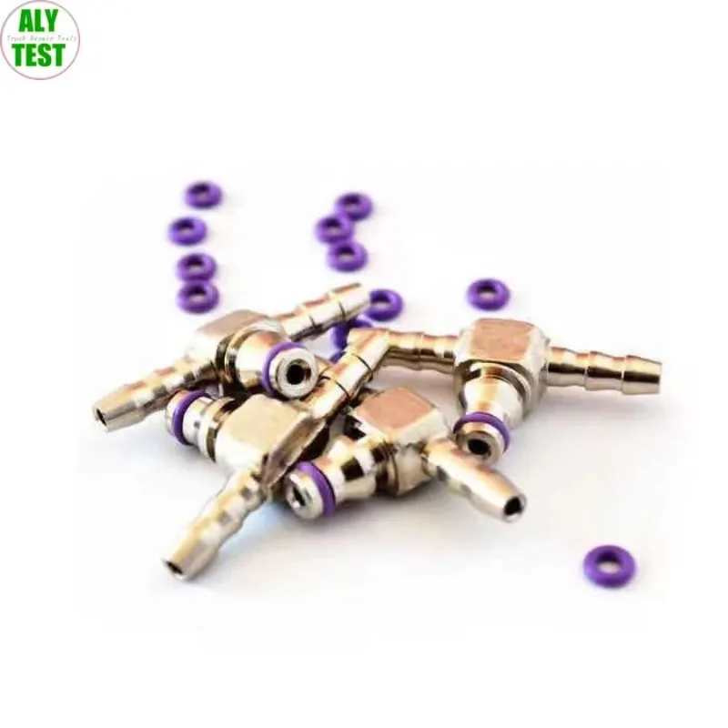 Free shipping Diesel Common Rail Injector Oil Return Tube Pipe Connect Joints Seal Rings T-way L-way for BOSCH 110