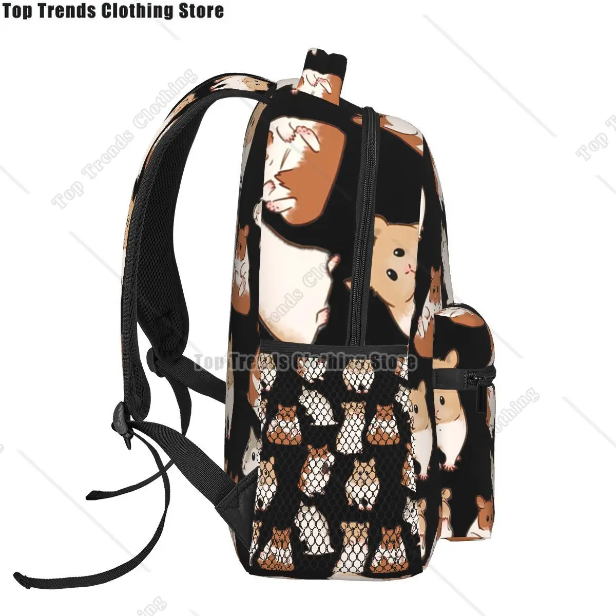 لطيف الهامستر نمط حقائب الظهر بنين بنات الكتب الطلاب الحقائب المدرسية الكرتون حقيبة سفر حقيبة كتف سعة كبيرة