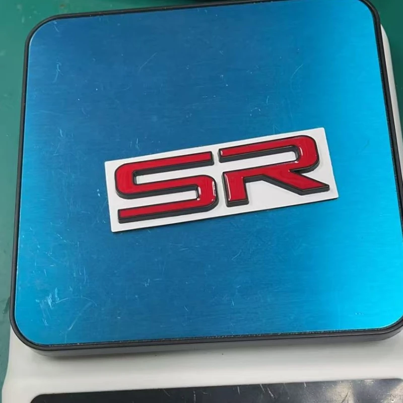2 PIECES  CAR STYLING LETTER SR 3D METAL CAR STICKER  FOR  CAR ACCESSORIES AUTO ACCESSORY