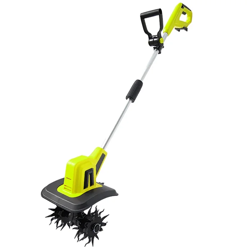 20V Cordless Electric Tiller - 4 Manganese Steel Blades, 22cm Depth & 25cm Width, Wireless & Lightweight for Home Gardening