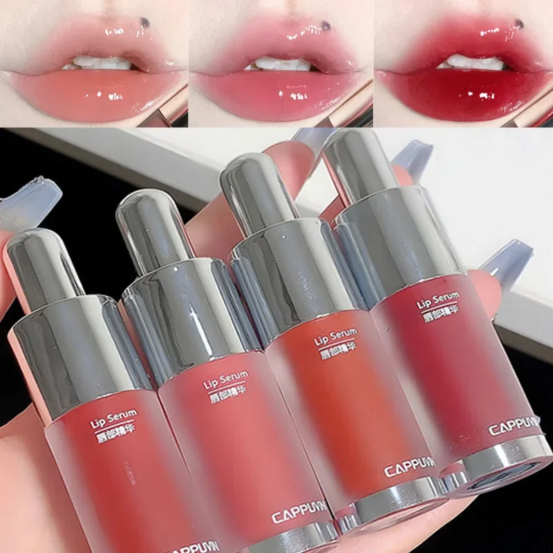 Gelee Lip gloss Spiegel Wasser flüssiger Lippenstift feuchtigkeit spendend dauerhafte Antihaft-Tasse Lippen Glasur wasserdichte Frauen Lippen Make-up Kosmetik