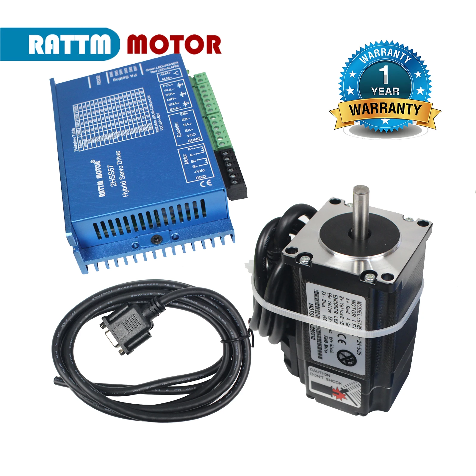 มอเตอร์สเต็ปเปอร์เซอร์โวแบบวงป - Nema 23 Closed Loop Stepper Motor Driver Kit บทวิจารณ์และราคา
