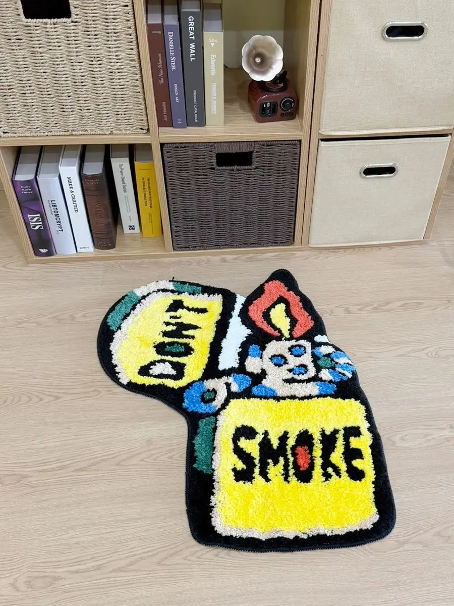 

Yellow Lighter Carpet Soft Tufted Rug for Bathroom Non-slip Absorb Water Plush Handmade floormat Bedroom Kitchen Toilet Carpet