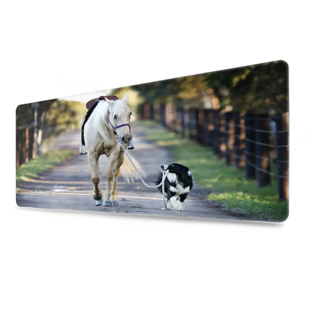 Horse Giant mouse pad Desk Mouse Pad Cute HD Desk Pad Extended Gaming Keyboard Mats Large XXL Gamer Mousepad 120x60CM