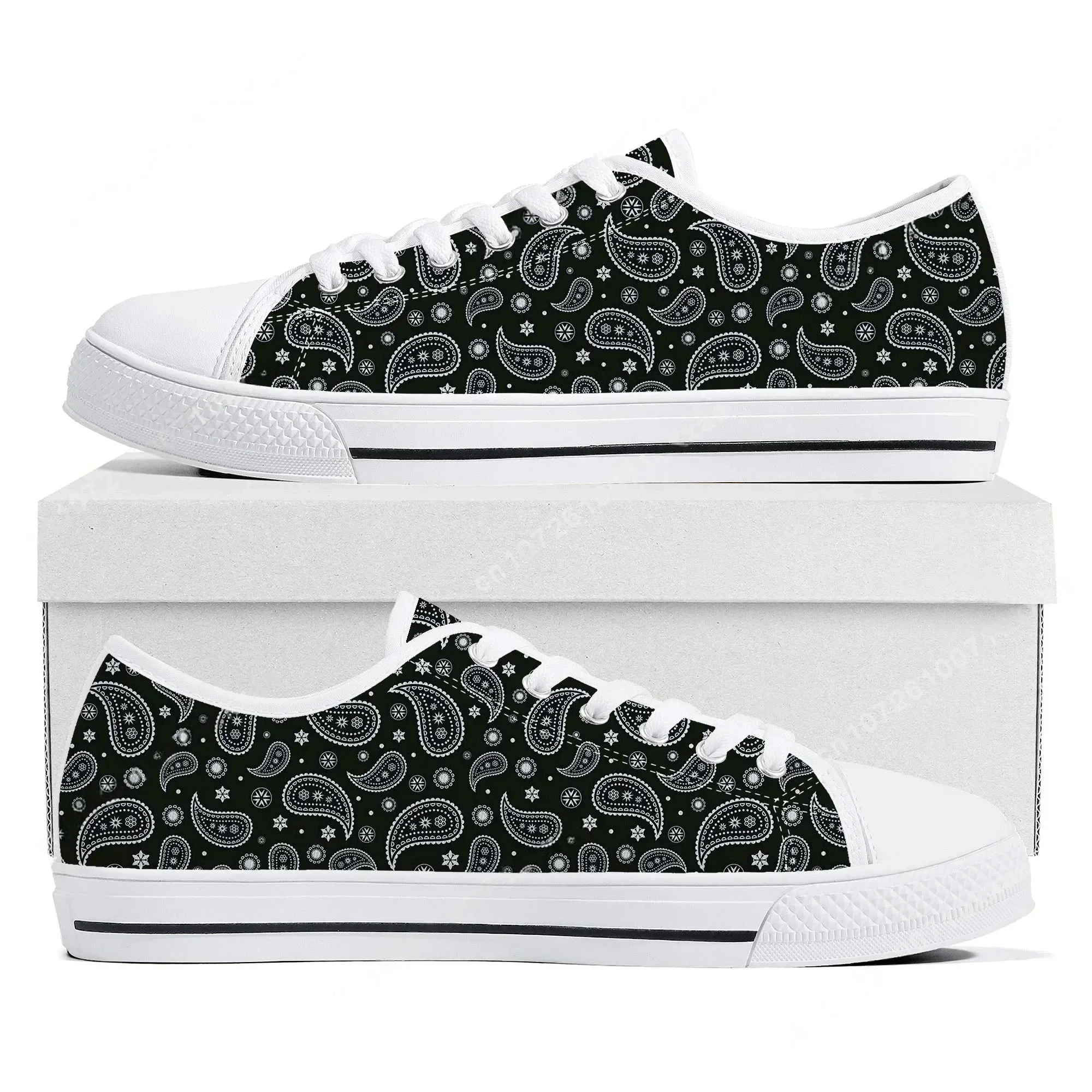 Bohemia Mandala Flower Print Low Top Sneakers Mens Womens Teenager High Quality Canvas Sneaker couple Casual Shoes Custom Shoe