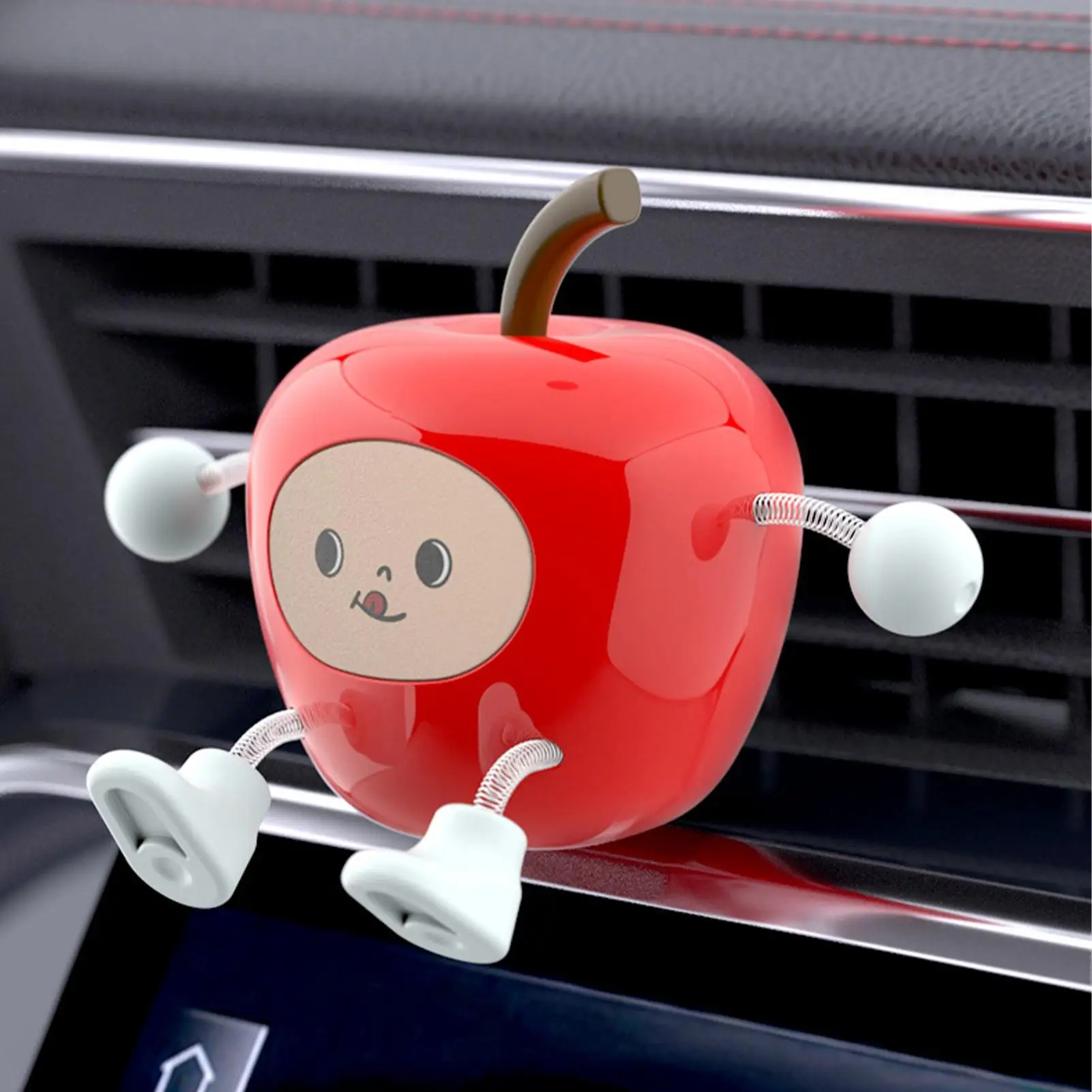 Car Dash Figures Fruit Shape Swaying Automotive Ornament Small Dashboard Ornament For Drivers Collectors Men Long Drives Daily