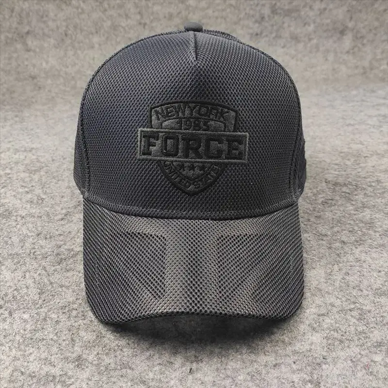 Unisex Summer Large Size Breathable Mesh Shield 5-Panel Baseball Hat
