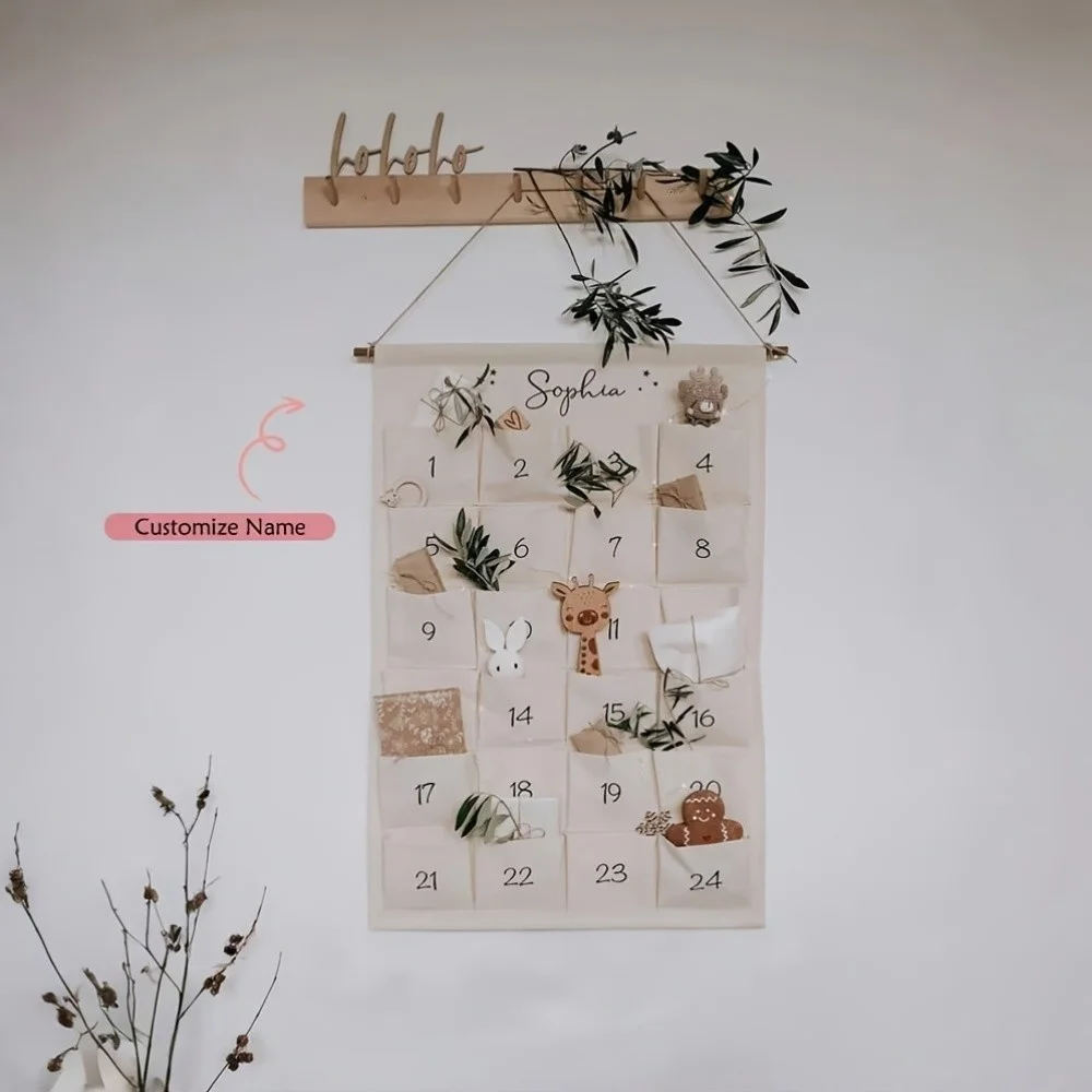 

Personalized 2025 Christmas Advent Calendar With Custom Name/Number Durable Family Holiday Calendar 1st Birthday Gift Home Decor