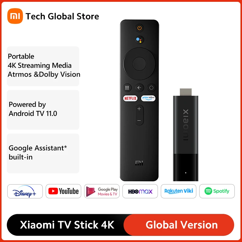 Телефон Xiaomi Mi TV Stick, 4K, 4K, 4 ядра, 8 Гб
