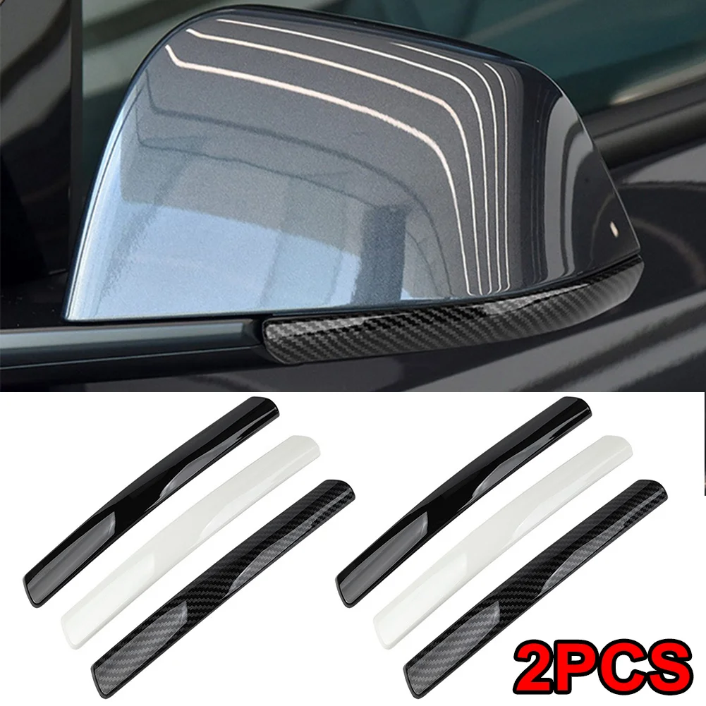 2Pcs Car Door Rearview Mirror Protector Guard Edge Protection Buffer Trim Strip Car Scratch Bar for Tesla Model 3 Highland Y