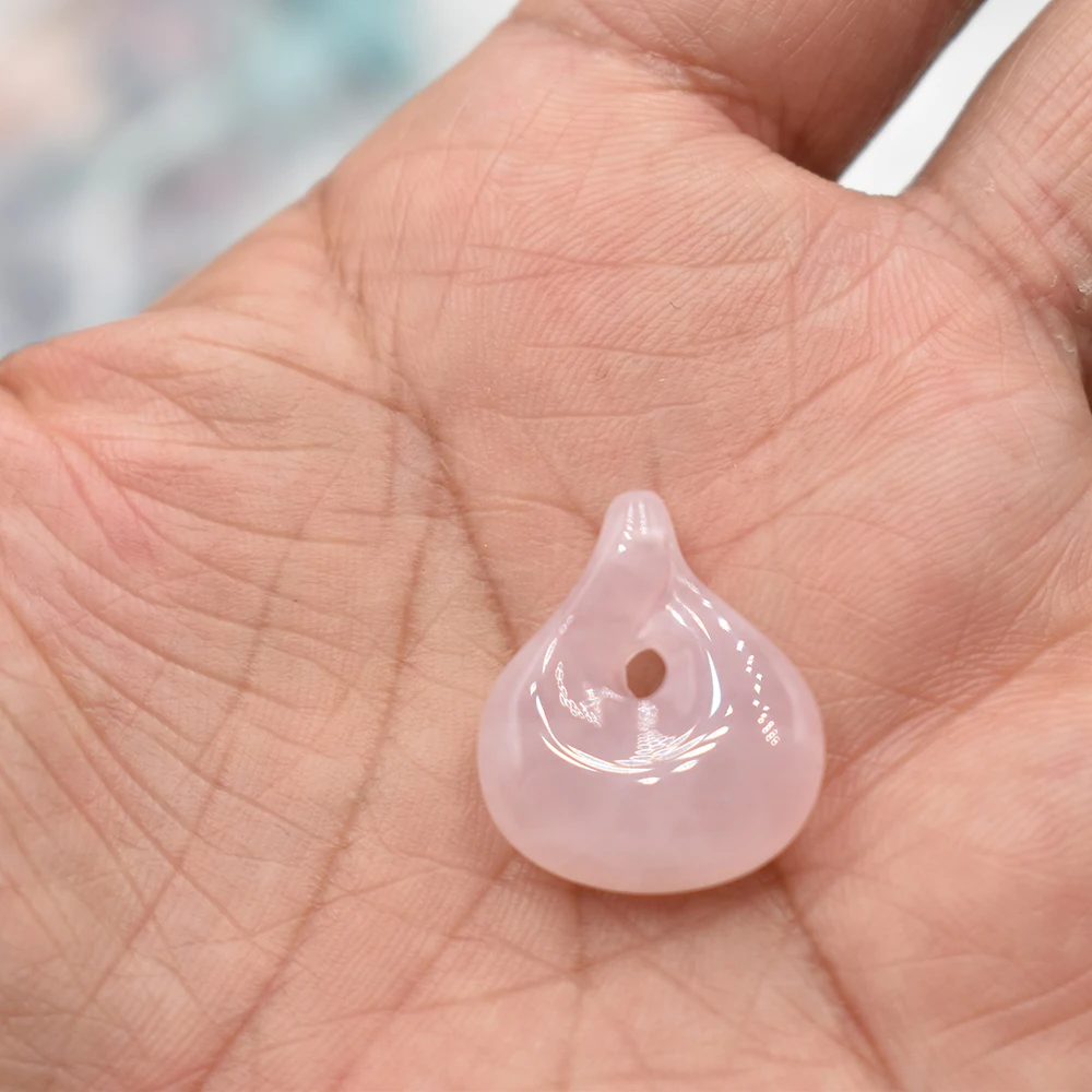 Großhandel 6 Stück/Set Natürlicher Tigerauge-Stein Rosenquarz Amethyst Geometrische Form Anhänger DIY Handgemachte Halskette Schmuckzubehör – Detail 10