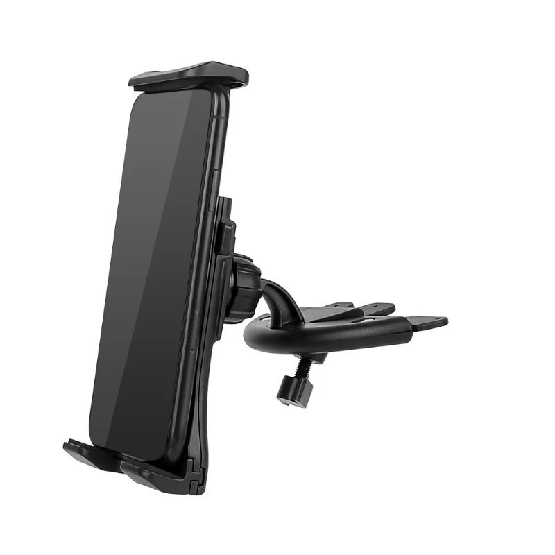 

Регулируемая автомобильная подставка для компакт-дисков, планшета, держатель для телефона для iPhone 17, 16, 15, 14, 13, 12, iPad Pro Air Mini, от 4 до 12 дюймов, Samsung Xiaomi Pad
