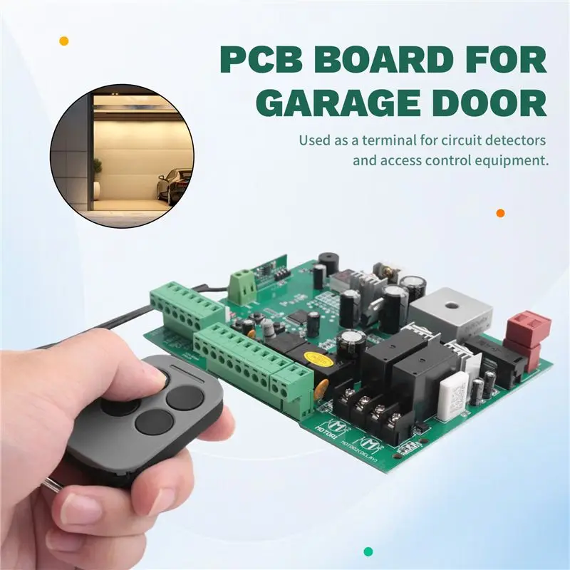 Door Control Motherboard DC 24V PCB Board 433.92Mhz Smart Control Center System For Garage Door Motor Panel
