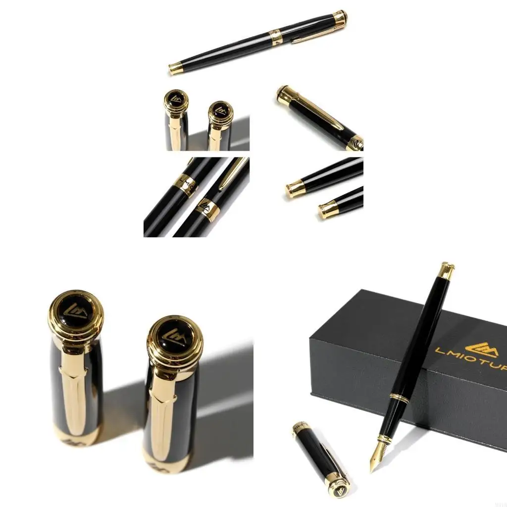 

M5TB Metal Fountain Pen F Nib Piston, заполненный чернилами, подарб