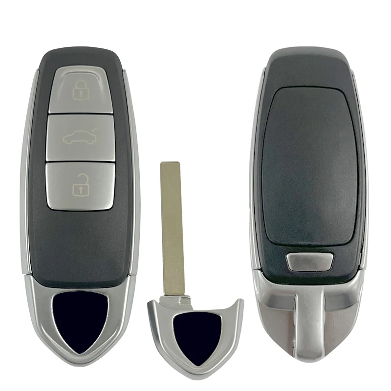 CS076003 Aftermarket Key Shell Cover For L-amborghini Smart Key 3 Button MLB With Blade With Logo