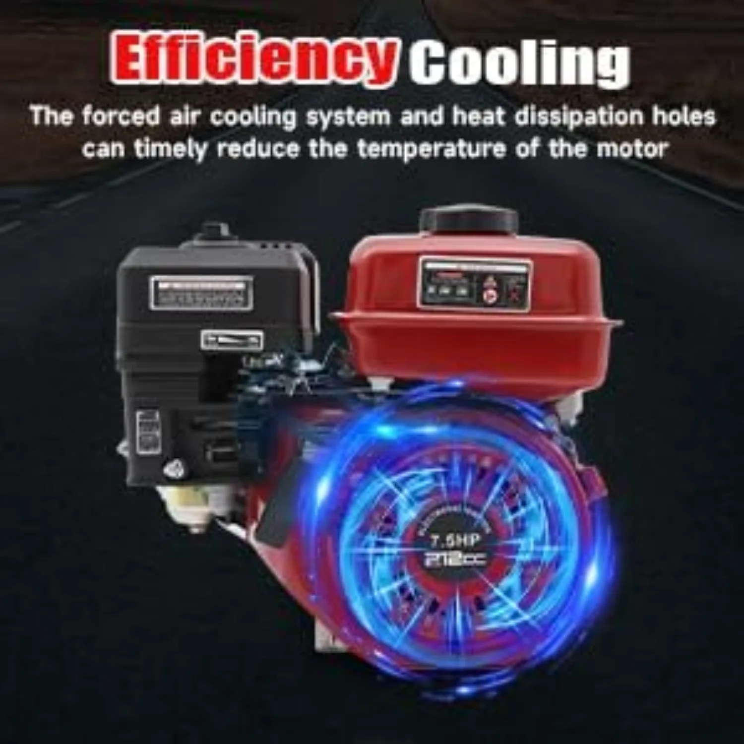 4ストロークガソリンエンジンモーター、7.5馬力ゴーカートエンジン