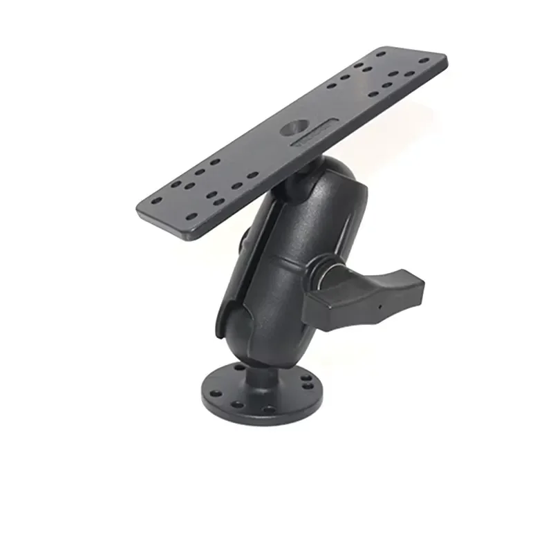 STLF 1.5" C Size Plastic Double Socket Arm Marine GPS Fishfinder Mount for Sonar Boat Canoe Kayak for Navigation & GPS
