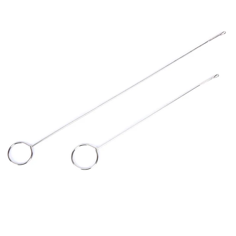 1PC/2pcs  Stainless Steel Sewing Loop Turner Hook For Turning Fabric Tubes Straps Belts Strips For Handmade DIY Sewing Tools