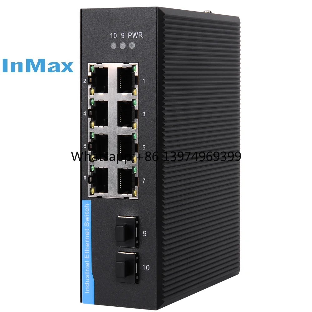 Industrial Switch Din Rail Gigabit - 24V 8ポート 10ポート DINレール ミニ屋外用 10/100/1000M