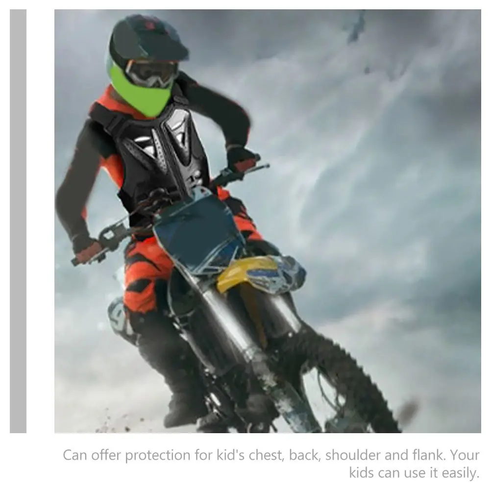 

Kids Protective Adjustable Elastic Waist Chest Back Spine Guard for Cycling Riding Skating Outdoor Sports