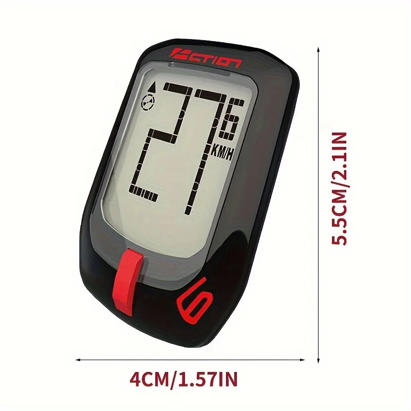 Waterproof Bicycle Speedometer For Sports Outdoor Riding, LCD Display Numbers Computer Speedometer For Cycling