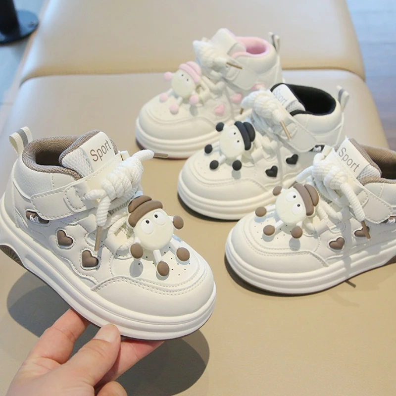 Child Sports Shoe 2025 Winter Child Shoes New Flat Flat Single Shoe Casual Anti Slip Comfortable Girl Versatile Running Shoes