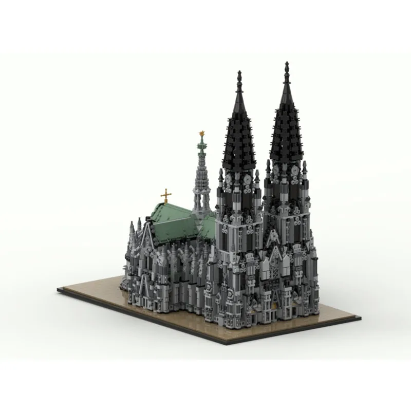 MOC-191784 Cologne Cathedral Street View Building Block Model 8348 Parts MOC Creative Boy Birthday Building Block Toy Gift