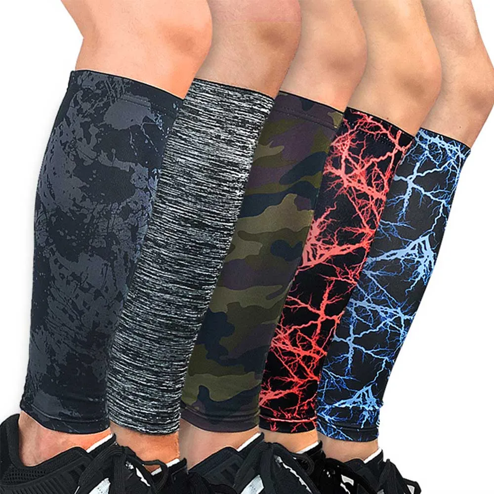 1Pc Sports Compression Calf Sleeves Leg Socks Shin Splints Calf Pain Relief for Runners Cycling Basketball Football Climbing