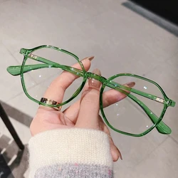 Iboode-gafas de lectura irregulares de polígono verde para mujer, montura de plástico, antifatiga, gafas para presbicia para ancianos, + 1,0 + 1,5 + 2,0