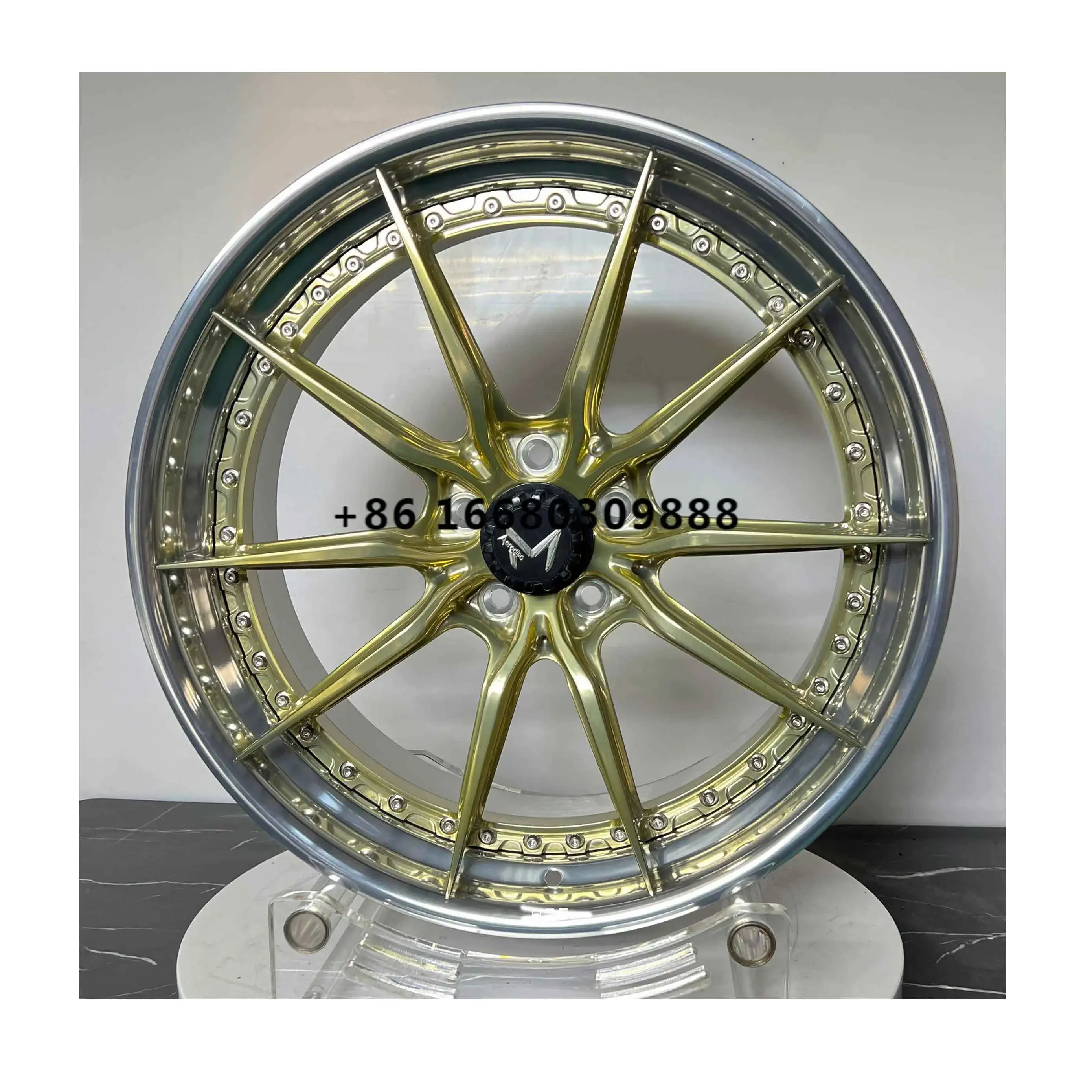 Factory Customizable Forged Alloy Wheels 5x120 2-Piece Custom Auto Parts for Passenger Cars New Condition Double Piece Wheel