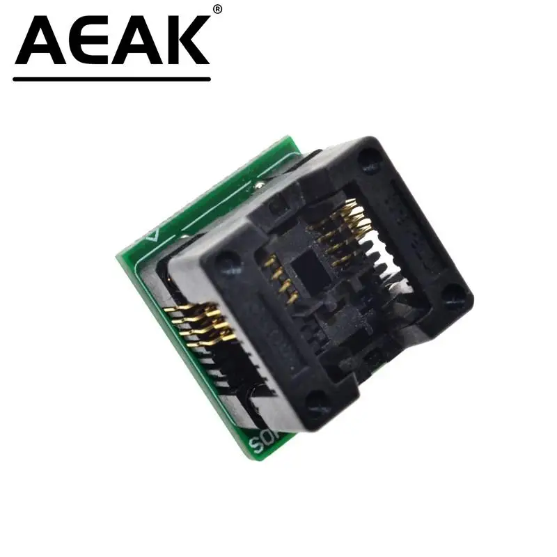 AEAK SOIC8 SOP8 to DIP8 Wide-body Seat Wide 200mil Programmer Adapter Socket Blue