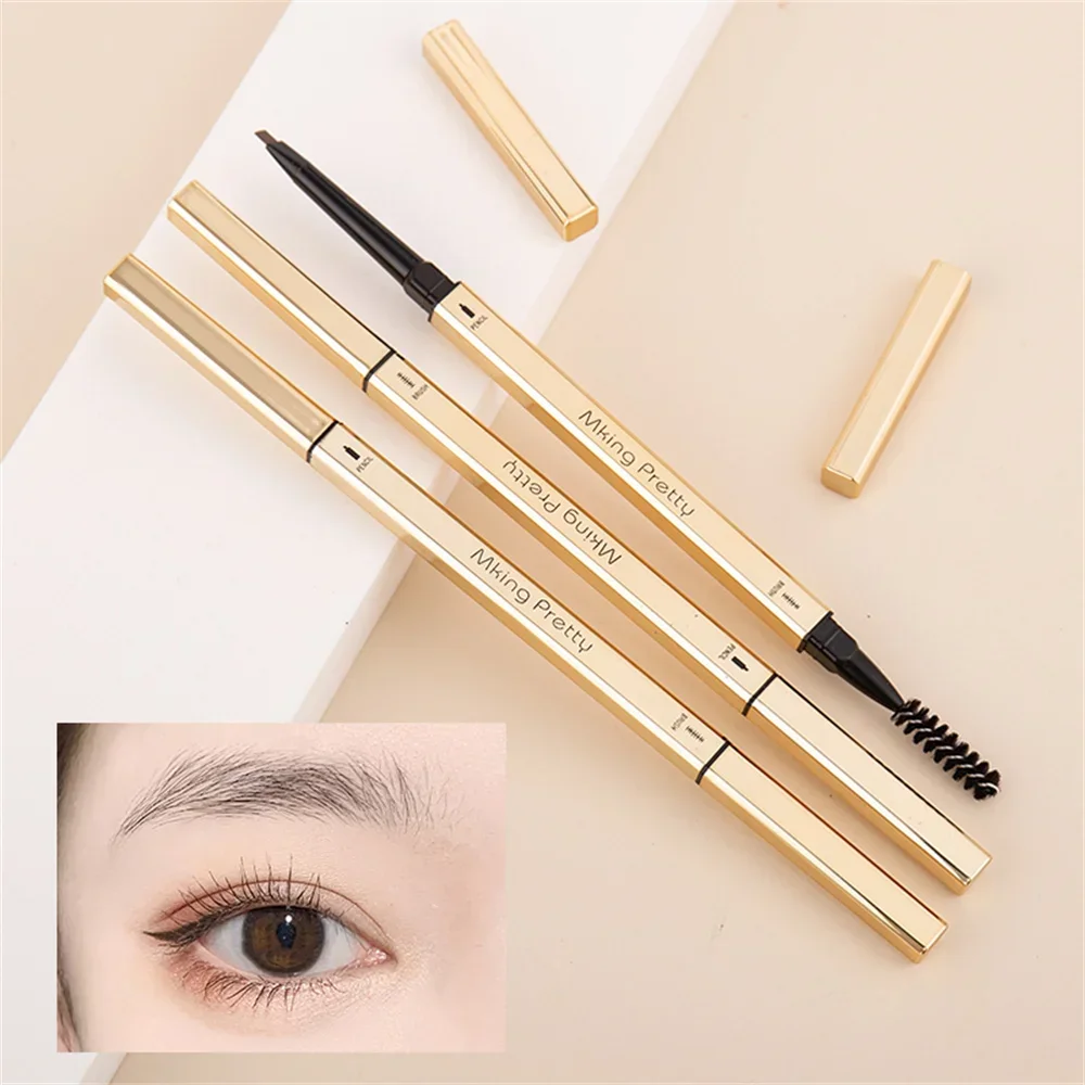 1Pcs Double Head Eyebrow Pencil Long Lasting Waterproof 5 Colors Eye Brow Pen Tint Mascara Enhance Cosmetics Beauty Women Makeup