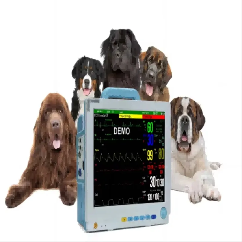 Sinnor VET12H Veterinary Monitor 12inch ECG NIBP SPO2 Temp ETCO2 Medical Care Metal Class II White 1-Year Warranty MSDS