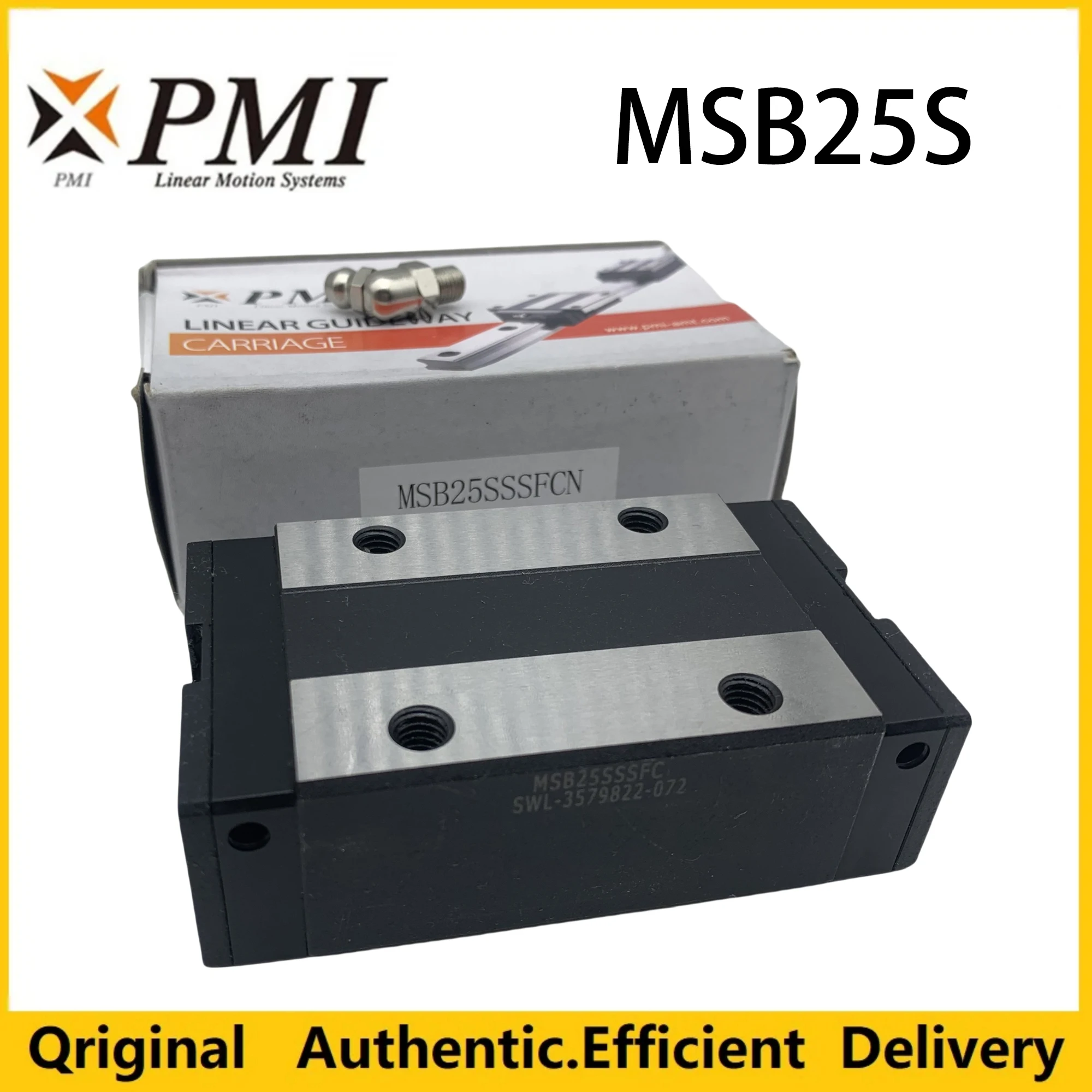 PMI Linear Guide MSB25S MSB25SSSFCN MSB25SSSF0N Carriage Rails Slider Block MSB25SSSFC for 3D Printer Motion Control