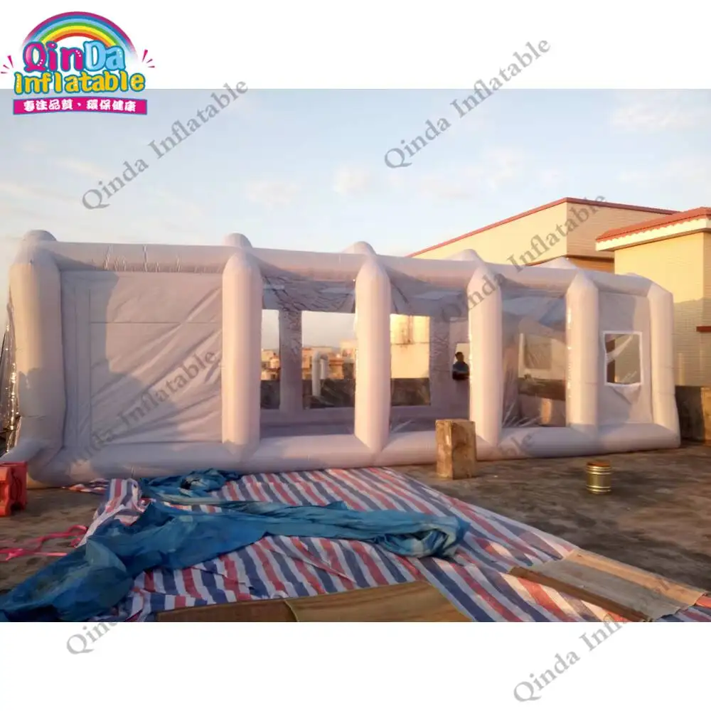 9X4x3m Professional Supplier Inflatable Spraying Tent Cheap Mobile Used Inflatable Spray Paint Booth With Filter System