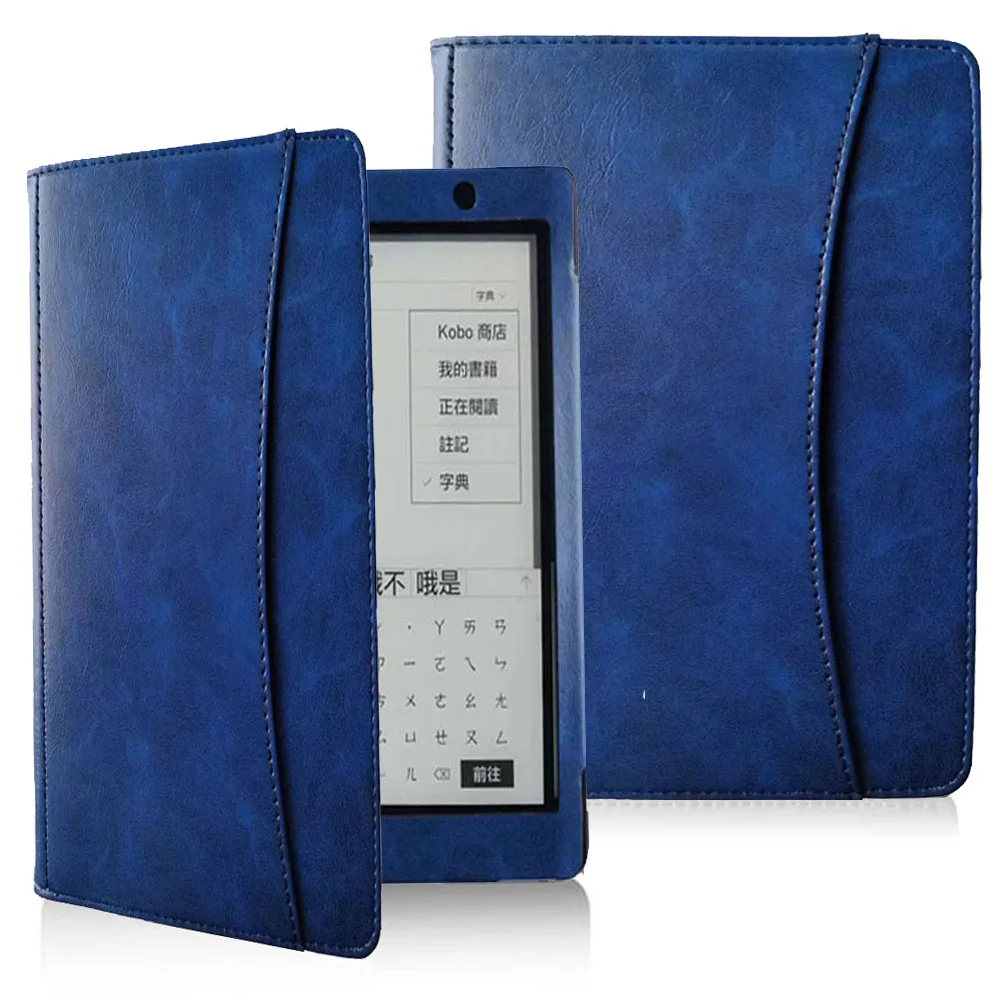 Afesar Flip Book Cover dla Kobo Aura One 7.8 cal 2016 Release czytnik Pu Leather Folio ochronna inteligentne etui pokrywa dla Kobo N709